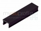 Preview: Abdeckprofil Nut 10 schwarz B-Typ 2000 mm