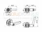 Preview: Gelenk 20x20 mit Klemmhebel Nut 6 B-Typ