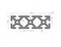 Preview: Aluminiumprofil 120x40 Nut 8 I-Typ Schwer