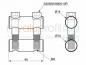 Preview: Bolt joint connector set 40 stainless groove 8 I-type