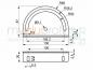 Preview: Angle of rotation 130 slot 8 I-type