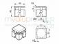 Preview: Clamping profile cross connector 40x40 slot 8 I-type