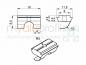 Preview: Sliding block 8E with bridge + spring plate M3 electrically conductive groove 8 B-type