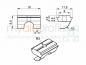 Preview: Sliding block 8E with bridge + spring plate M3 electrically conductive groove 8 B-type