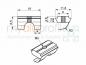 Preview: Sliding block 8E with bridge + spring plate M4 electrically conductive Slot 8 B-type