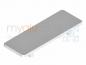 Preview: Angled cover cap 80x80 gray Groove 8 I-type