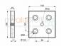 Preview: Foot plate 100x100 M12 groove 10 B-type