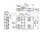 Preview: Scharnier 8-10 Alu 30x45