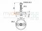 Preview: Leveling foot D80 M12x85 with screw holes groove 10 B-type