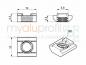 Preview: Slot nut heavy M6 Slot 6 B-type