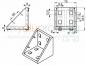 Preview: Angle 80x80 ZN Slot 10 B-type