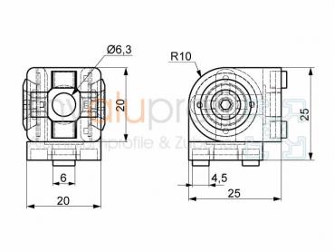 Joint 20x20 Groove 5 I-Type