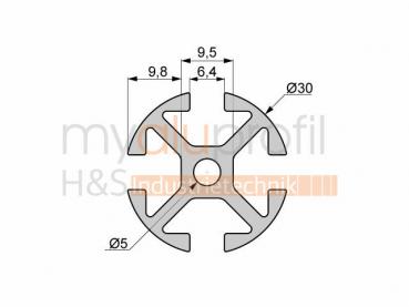 Aluprofil 6 D30