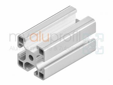 silber eloxiert ALU Profil leicht Bis 2m Aluminiumprofil 40x160L I-Typ Nut 8 