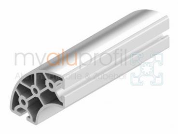 Aluminiumprofil R40/80 90° Leicht Nut 8  I-Typ