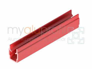 Cover and border profile red 2000mm groove 8 I-type