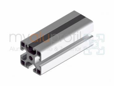 Cover profile 30 black 2000mm Groove 8 B-Type