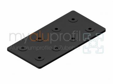 Flap 80x160 Black Set groove 8 I-type