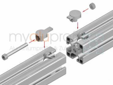 Pneumatic butt connector set groove 8 I-type