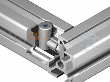 Quick-release connector 0 ° profile 30 groove 8 B-type