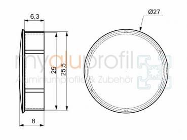 Cube connector cap 10