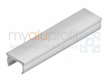 Cover profile groove 10 aluminum natural B-type 2000 mm