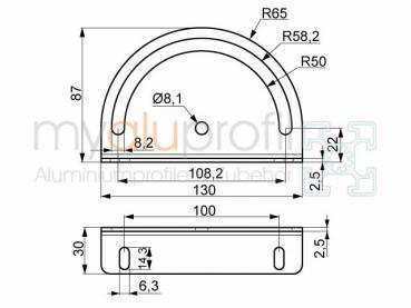 Turning angle 130