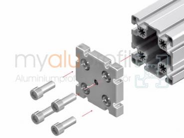 Foot plate 90x90 M10 groove 10 B-type