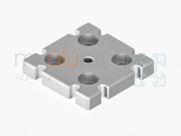Fußplatte 90x90 M10 Nut 10 B-Typ