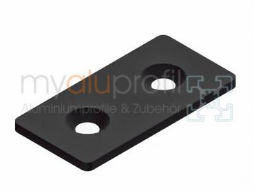 Latch 40x80 black slot 10 B-type