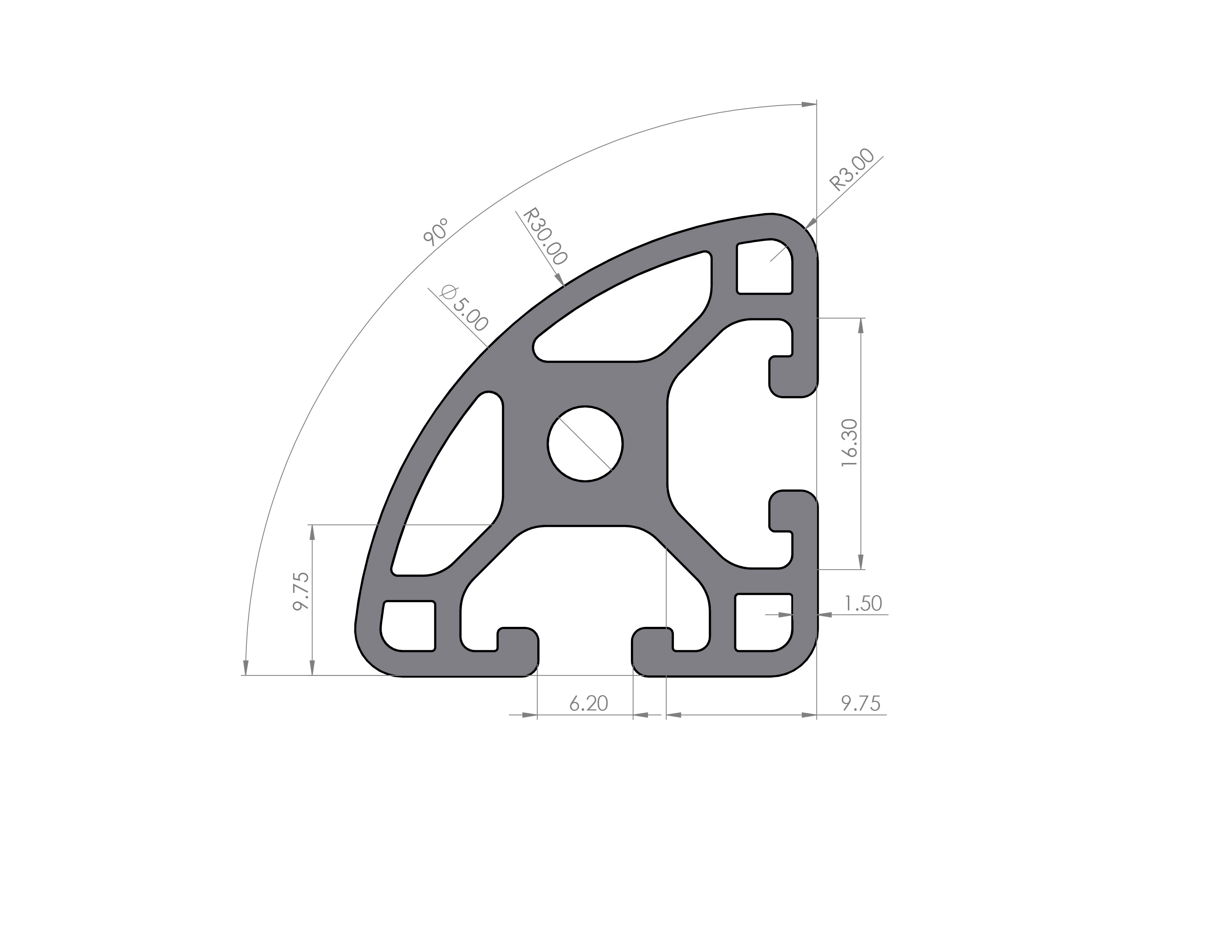 Alu-Profil 120x40 leicht schwarz eloxiert Nut 8, item Profil kompatibel Alu-Profil 120x40 leicht schwarz eloxiert Nut 8, item Profil kompatibel