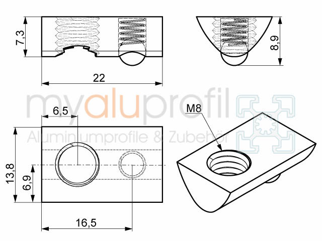 thumbnail image 2 of Industrial Groove Tools 10x Groove Stones / 8-Piece Groove Type I (without Bridge) - Spring Ball, Stainless Steel 5 8 18 Nut 2 of 9