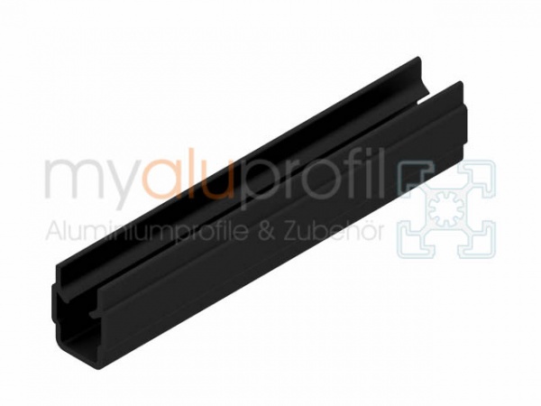 Cover and edging profile groove 6 I-type black 1000 mm