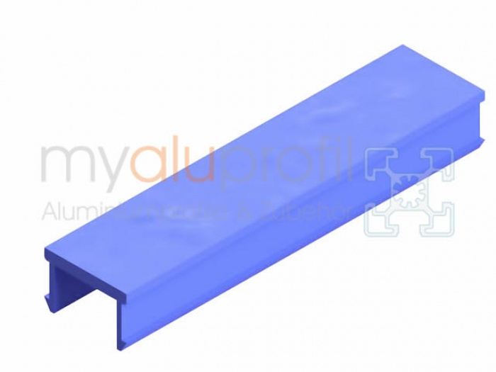 Cover profile groove 10 blue B-type 2000 mm