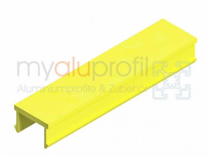 Cover profile groove 10 yellow B-type 2000 mm