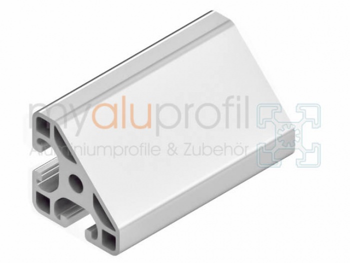 Aluminiumprofil 40x40-45° leicht Nut 8 I-Typ