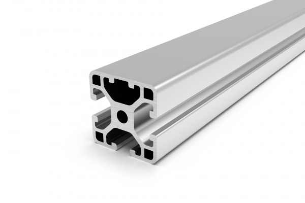 Aluminiumprofil 30x30L 45° I-Typ Nut 6 (leicht), Silber Eloxiert – 500 Mm Montage-Systemprofil Für Stabile Rahmenbauten