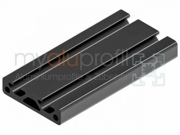 Aluminum profile 40x10 groove 5 I-type Black