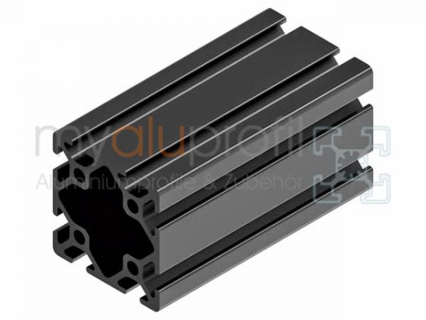 Aluminum profile 40x40 groove 5 I-type Black