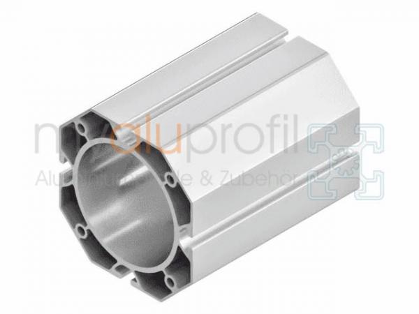 Aluminum profile 120x120-45 ° D87 Groove 8 I-type