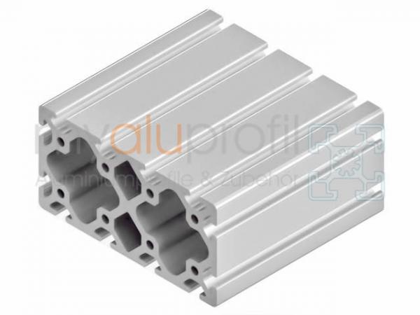 Aluminiumprofil 80x160L I-Typ Nut 8 leicht silber ALU Profil Standardlänge 