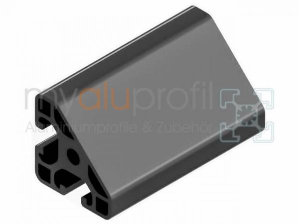 Aluminum profile 40x40-45 ° light groove 8 I-type black