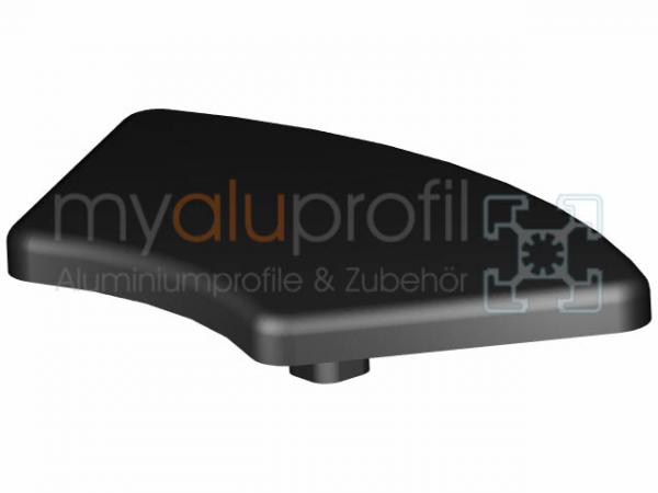 Profile cover R 20x40 60° Black Groove 5 I-type