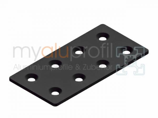 Plate 60x120 black groove 6 I-type