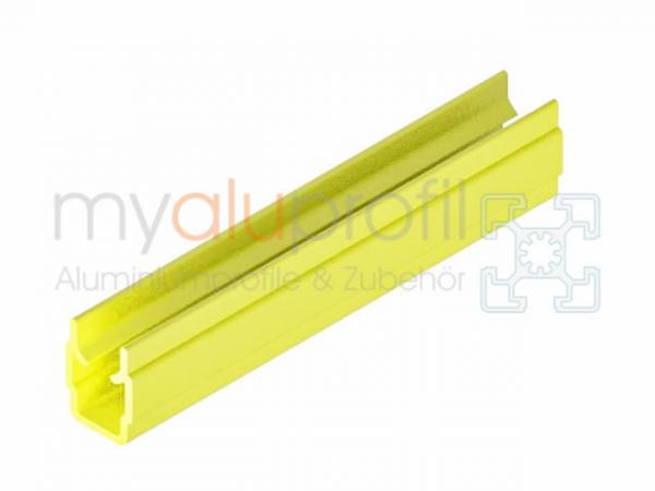 Cover and border profile yellow 2000mm groove 8 I-type