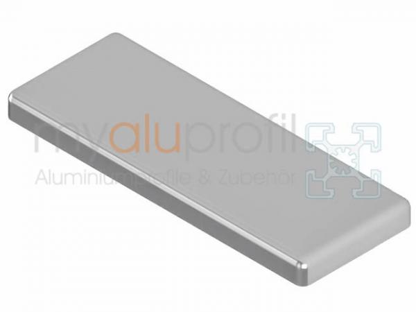 Abdeckkappe 160x60 grau Nut 8 I-Typ