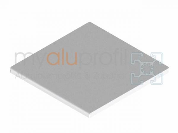 Cover cap 80x80 grey groove 8 I-Type