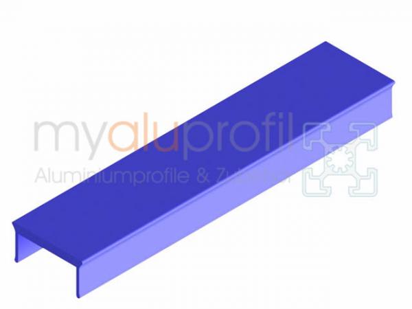Cover profile blue 2000mm Groove 8 I-type