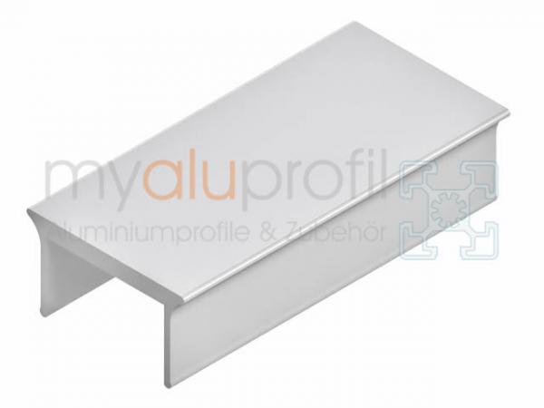 Cover profile 30 grey 2000mm Groove 8 I-type