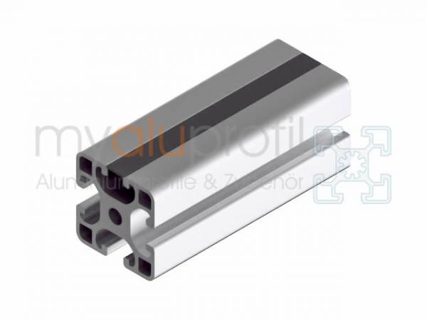 Cover profile 30 black 2000mm Groove 8 B-Type